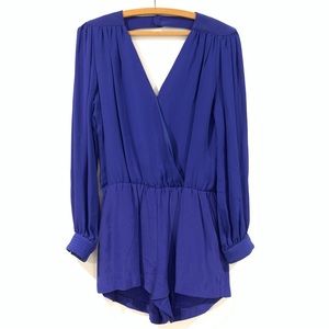 Parker Royal Blue Silk Romper